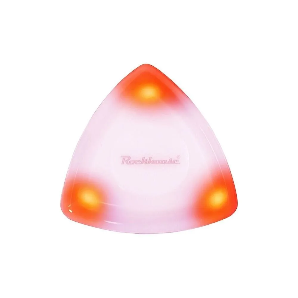 ABS Glowing Acoustic Guitar Picks 4.1*4.1cm with LED Light Touch Luminous Electric Guitar Bass Multicolors