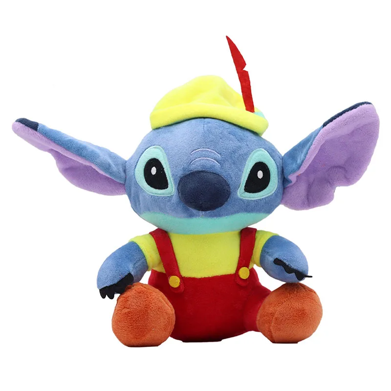 25CM New Disney Plush Toy Lilo&Stitch Cute Stitch Plush Stuffed Toy Kawaii Backpack Decoration Children's Toy Birthday Gift