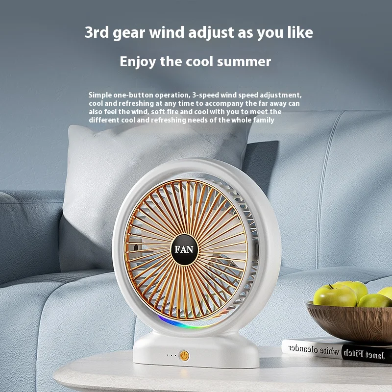 Ventilatore a circolazione d'aria, ventilatore elettrico, lampada da corsa da tavolo per uso domestico, ventilatore da scrivania per ufficio desktop dormitorio per studenti