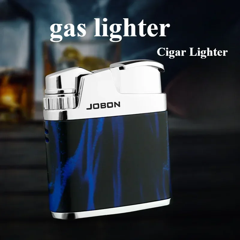 2024 New Cigar Lighter Metal Material Wheel Ignition Windproof Flame Portable Portable Lighters Men\'s Smoking High-end Gifts