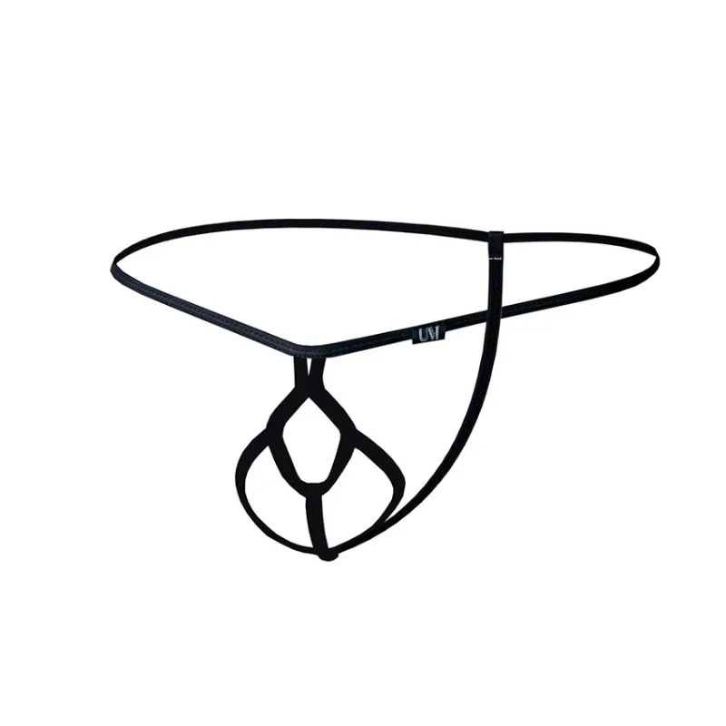 Кольцо на член, мужские секс-стринги с разделением пистолета и пуль, нижнее белье, мужские стринги с вырезами в полоску, открытые трусики для пениса, эротическое белье