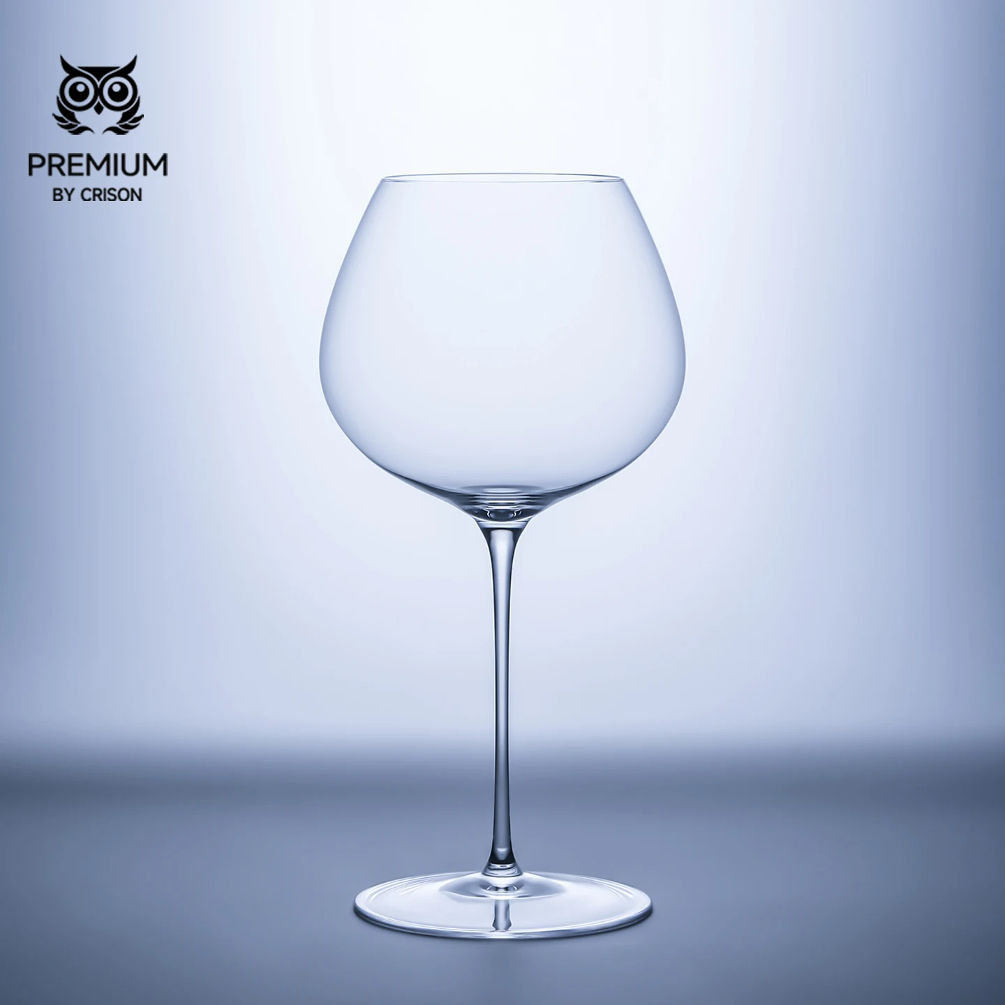 CRISON High-End Series Handmade Lead-Free Crystal Glass High Footed Red Wine Glasses for Professional Restaurants, Bars