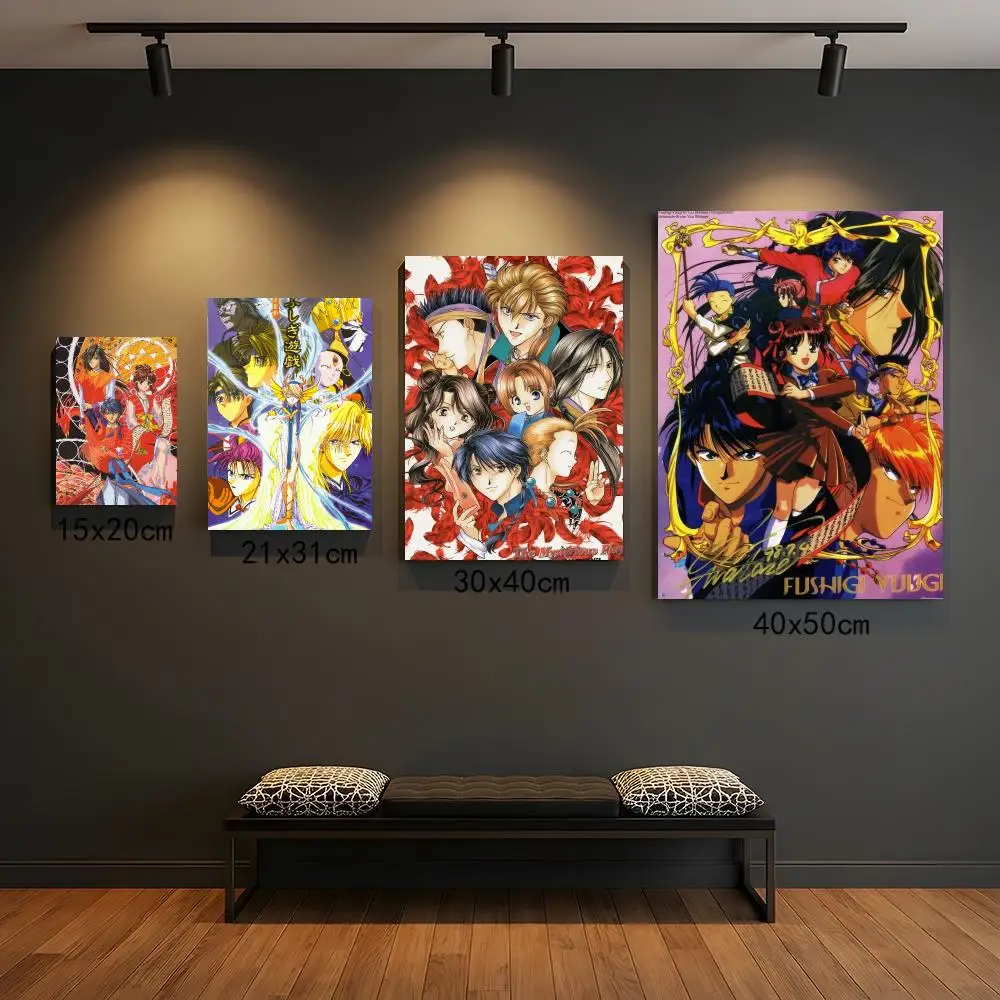 anime F-Fushigi Yuugi-I Painting Calligraphy Elegant Botanical Decor for Living Room Modern Interior Design