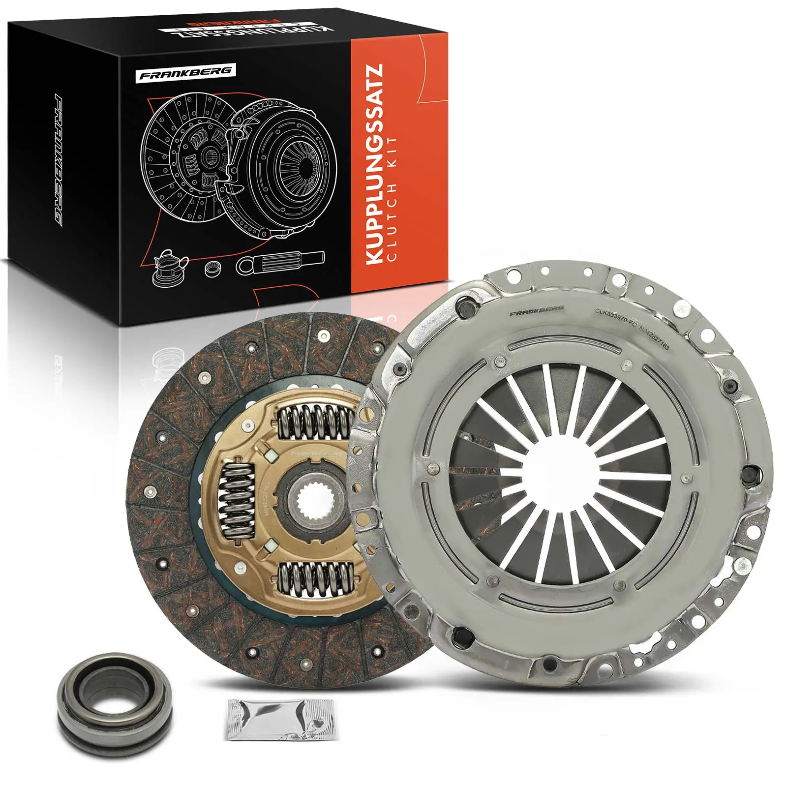 Frankberg 1x Kupplungssatz für Hyundai Elantra Stufenheck i30 Kombi i40 CW iX35 Tucson KIA Carens 41100-23600