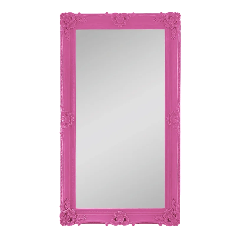 

Dopamine full-length mirror retro flocking engraved full-body clothing store fitting mirror ins wind art landing