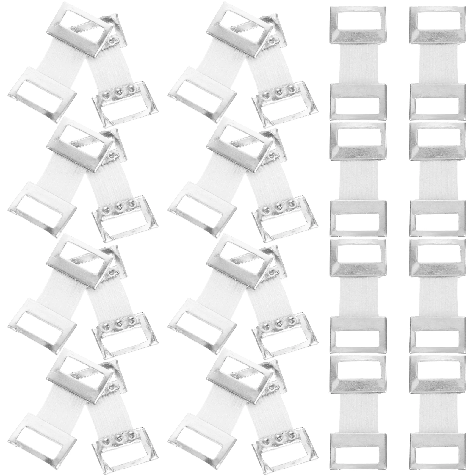 

50 Pcs Bandage Clips Buckle Replacement Fastener Clamp for Sports Elastic Polyester Aluminum Practical
