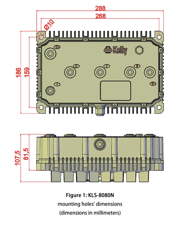 Kelly Controller KLS-8080N High Power Opto-Isolated Sinusoidal Motor Controllers (72V-168V) (300A-1200A)