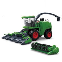 Inertial Farmer Harvester Set Classic Car Model With LED Sound Effects High Simulation Wind Up Cars Clockwork Toys For Kids Gift