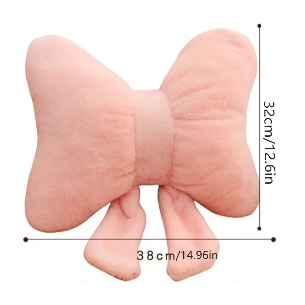 Neck Rest Pillow Plush Bow Pillow Cute Waist Support Bow Throw Pillows Soft Stuffed Stuffed Plush Toys Seat Ornaments