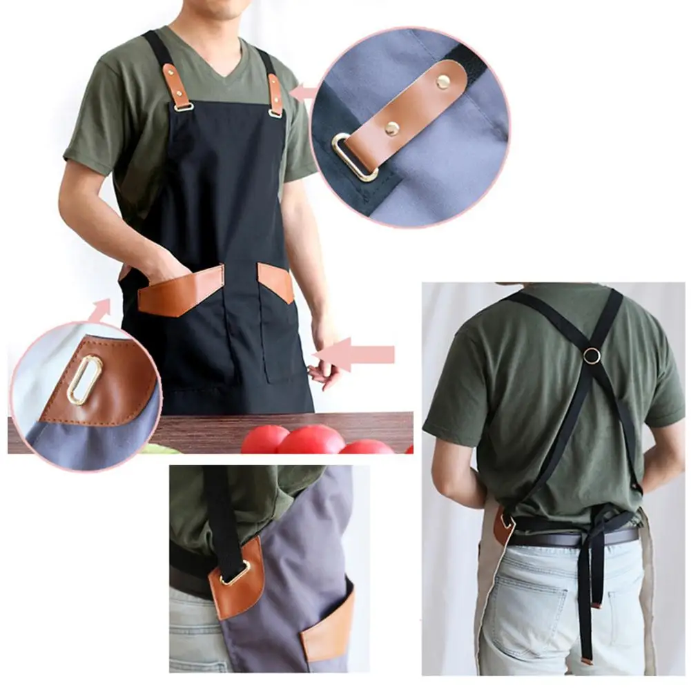 Art Aprons For Painting Pottery Ceramics Restaurant Barista Stylist Baking Suspenders Work Apron