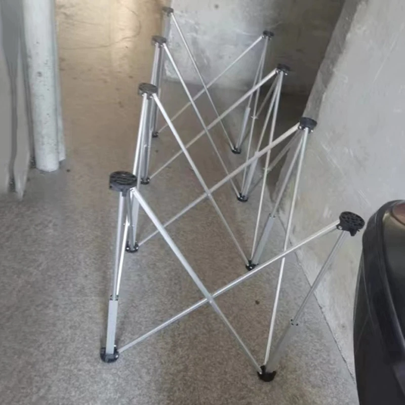 Spider Leg Workbench 8 Leg Stainless Steel Work Table High Capacity Collapsible Portable Quick Setup Workbench with Storage Bag