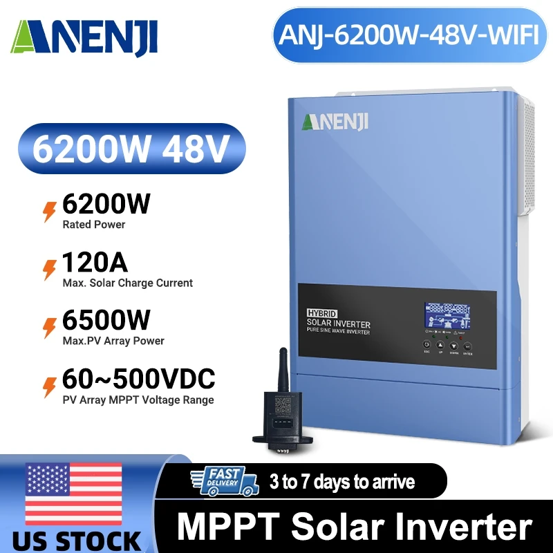 Anenji 6.2KW Hybrid…