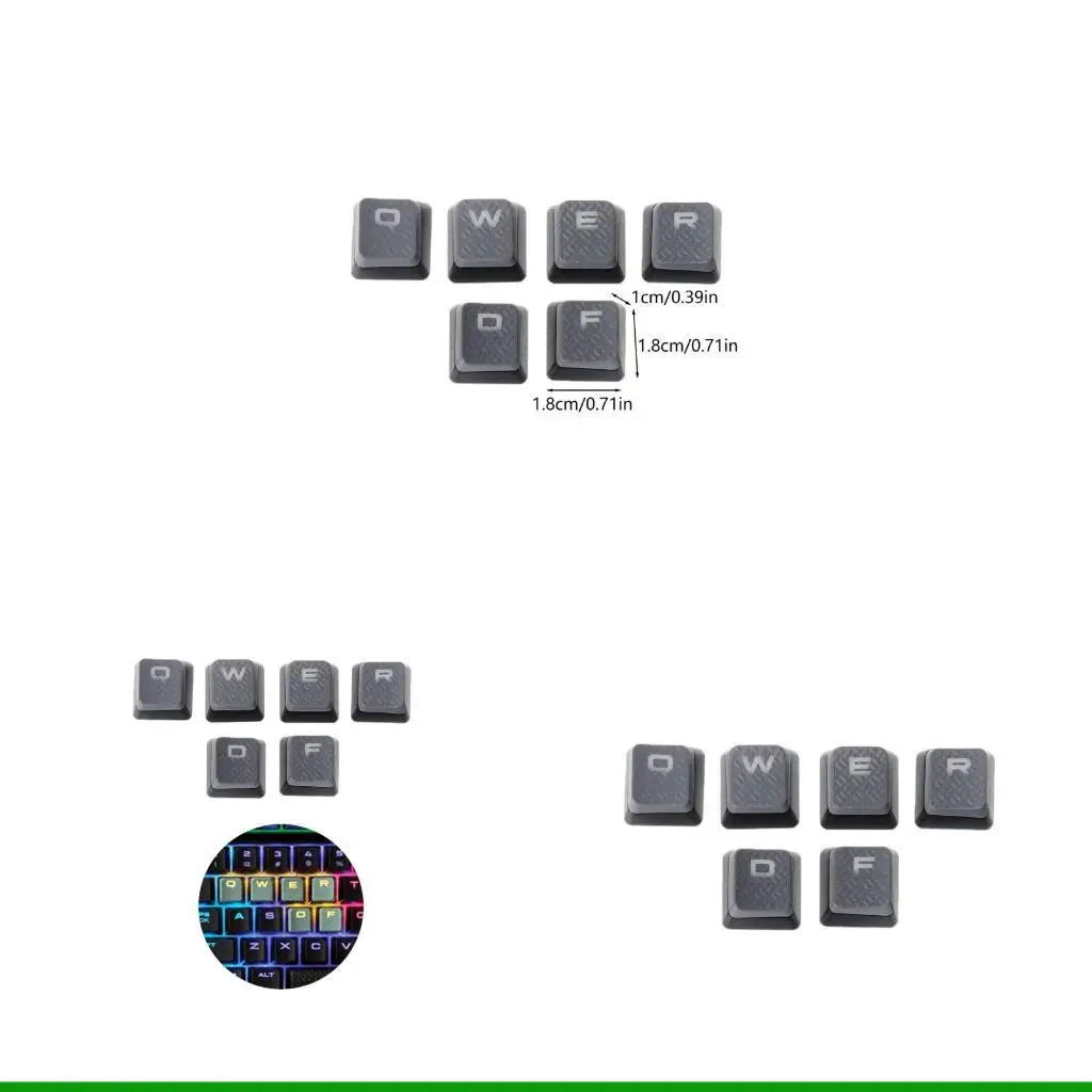 

U55C FPS Texture Non-slip ABS Backlit Gaming Keyboard Keycap Best for Gamers
