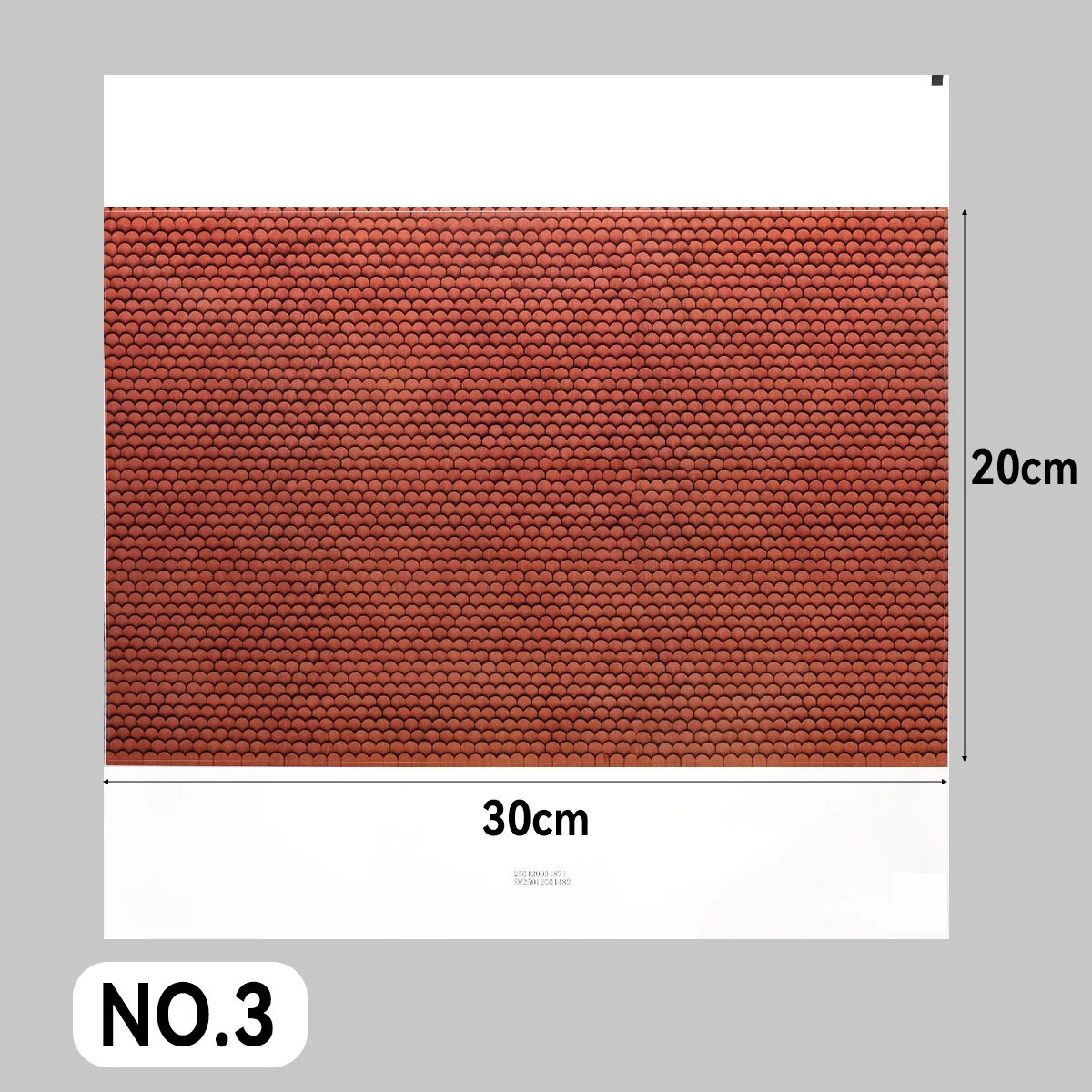 20x30 CM Simulazione Tetto Piastrelle Mattoni Adesivi Kit Modello per Fare Materiali Adesivo per Costruzione di Casa 2 Pz/lotto