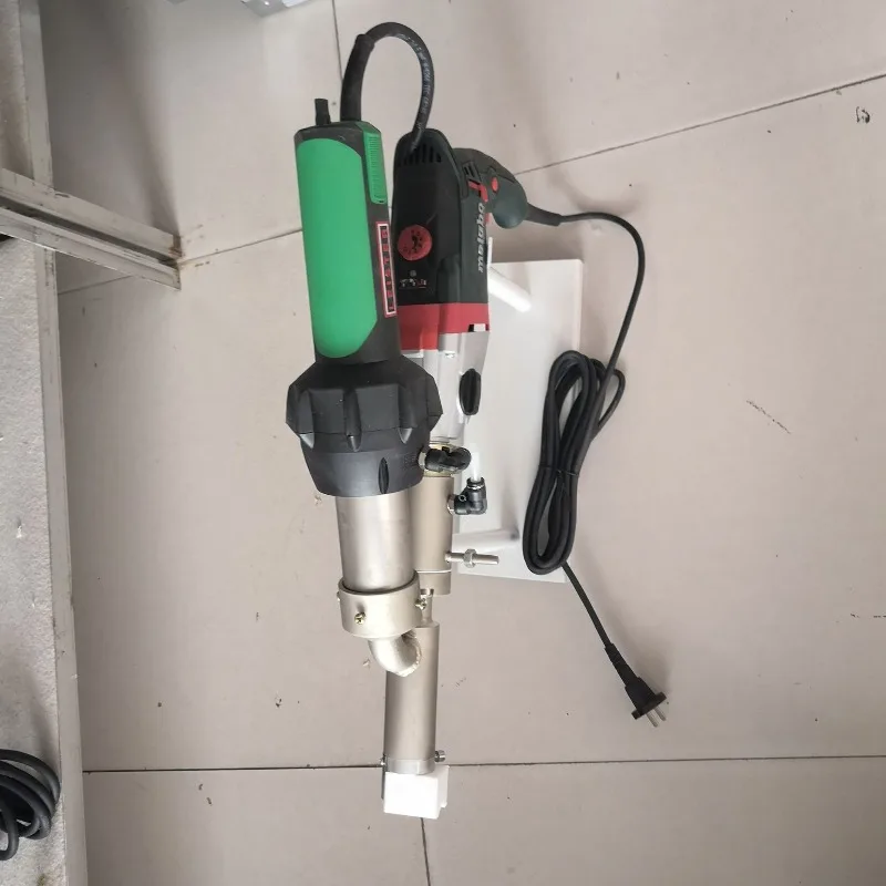 Plastic extrusion welding machine, hot melt plastic welding torch, plate and pipe extrusion welding machine