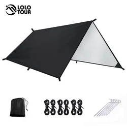 Ultraleve portable hammock toldo acampamento ao ar livre grande pendurar tenda desgastar-oposição dobrável prova uv impermeável multi-funcional