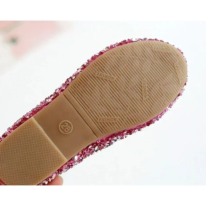 2025 Frühling 1 bis 12 Jahre alte Mädchen-Kleiderschuhe Beauty Pointed Toe Teen Girl Lederschuhe Bling Princess Hochzeitsschuhe – Detail 21
