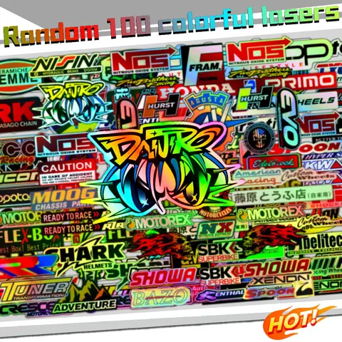 Accessori adesivi impermeabili Laser a sette colori riflettenti per moto per Suzuki Yamaha Kawasaki Ducati Honda BMW KTM Benali