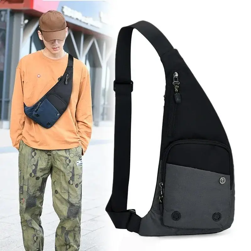 Men's New Trendy Casual Leisure Travel Sport Outdoor Pack Messenger Crossbody Sling Chest Bag Suit For Male Ladies