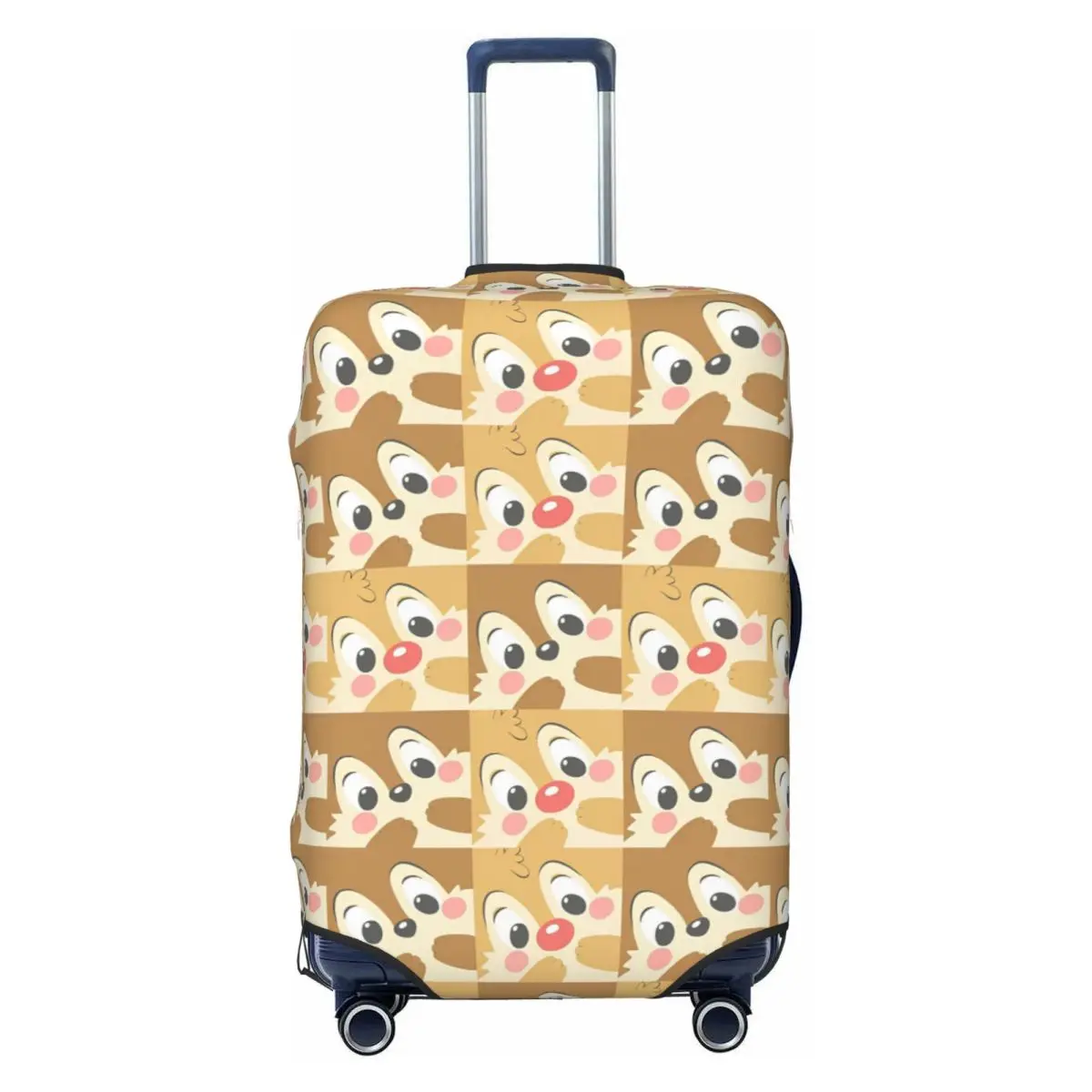 

Anime Cartoon Chip 'n' Dale Theme Suitcase Cover Holiday Cruise Trip Strectch Luggage Accesories Protection