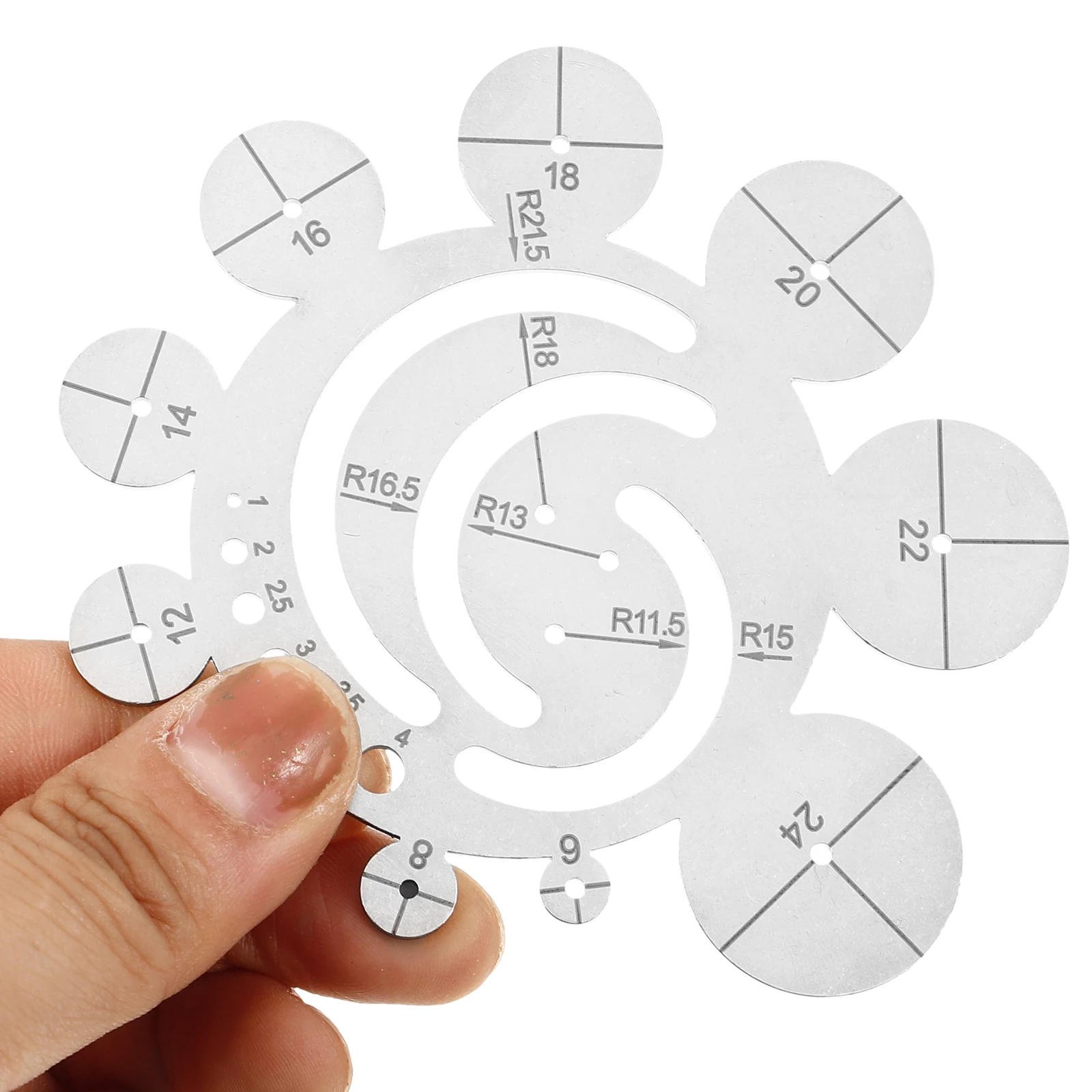 

Metal Cutting Template Precision Ruler Diy Craft Tool Multi-Use Mold For Fabric Bag Making Tool Die Cutting Template