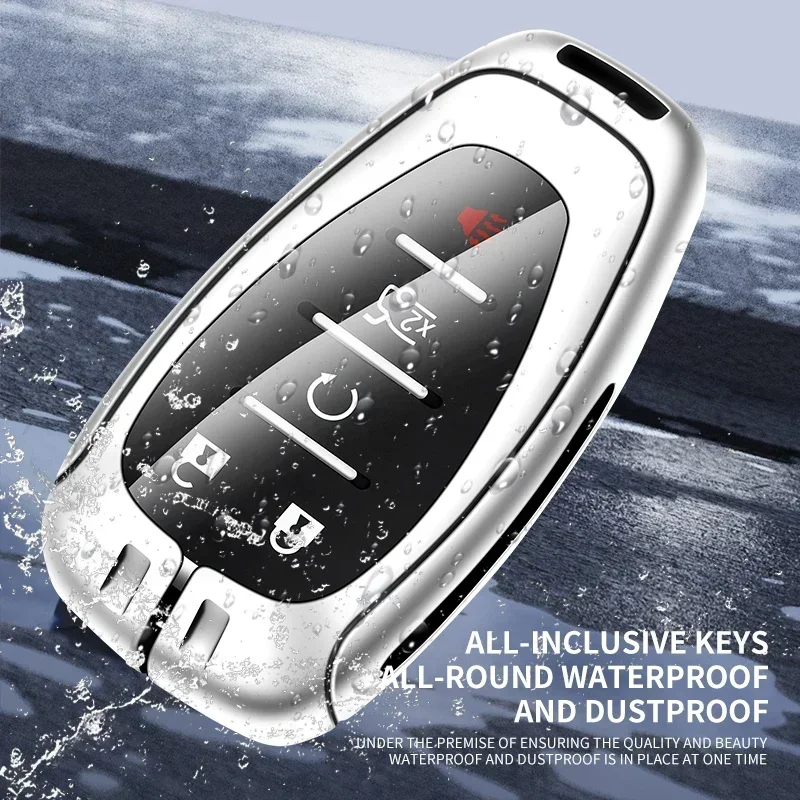 Custodia per chiave auto in lega di zinco per Chevrolet Cruze Spark Sonic Camaro Volt Bolt Trax Malibu Onix Equinox Orlando Blazer Traverse