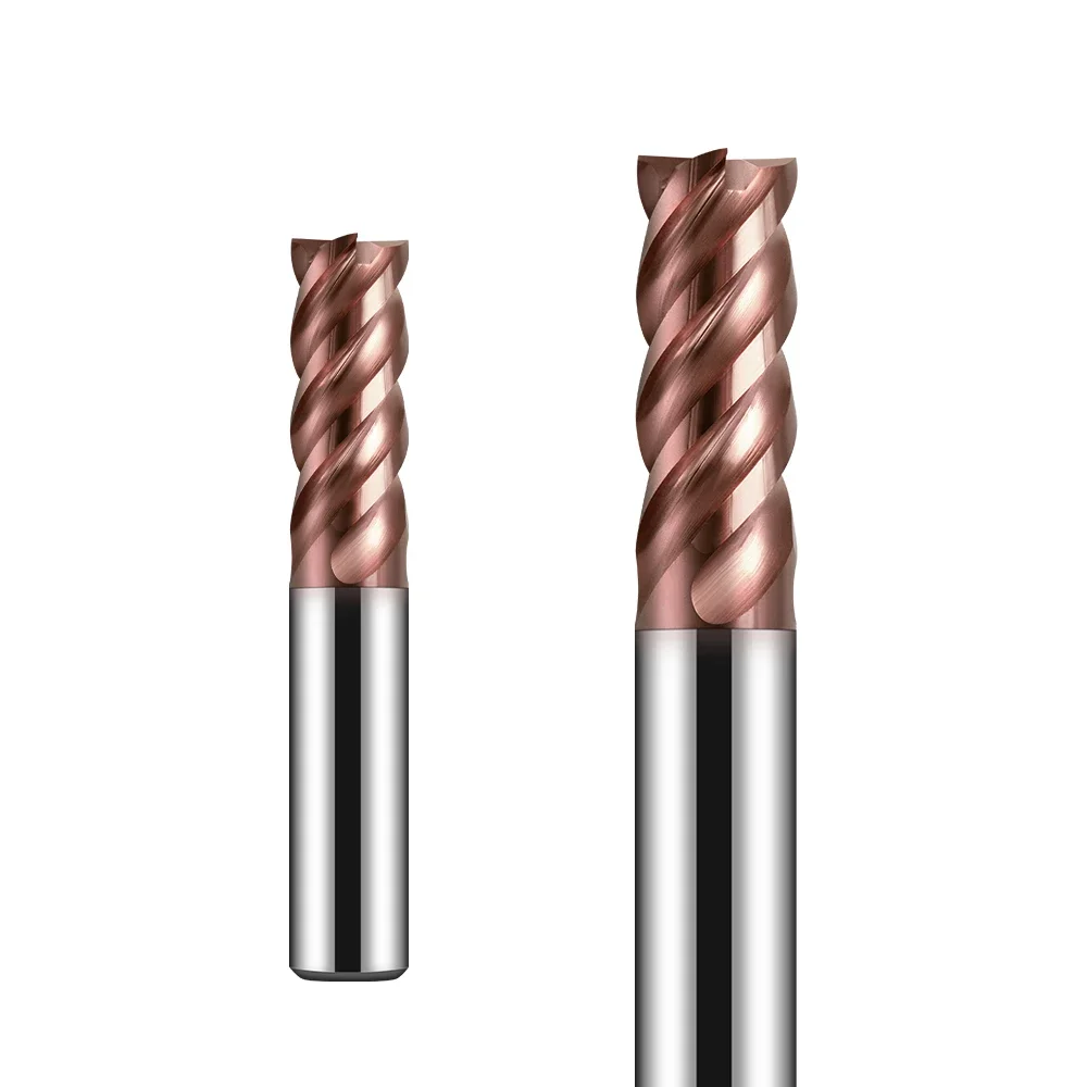 

China Design Wholesale Solid Carbide End Mill Quenched Steel(HRC50-60) High Alloy AHSE 4-flute End Mills (45°)Milling Cutter