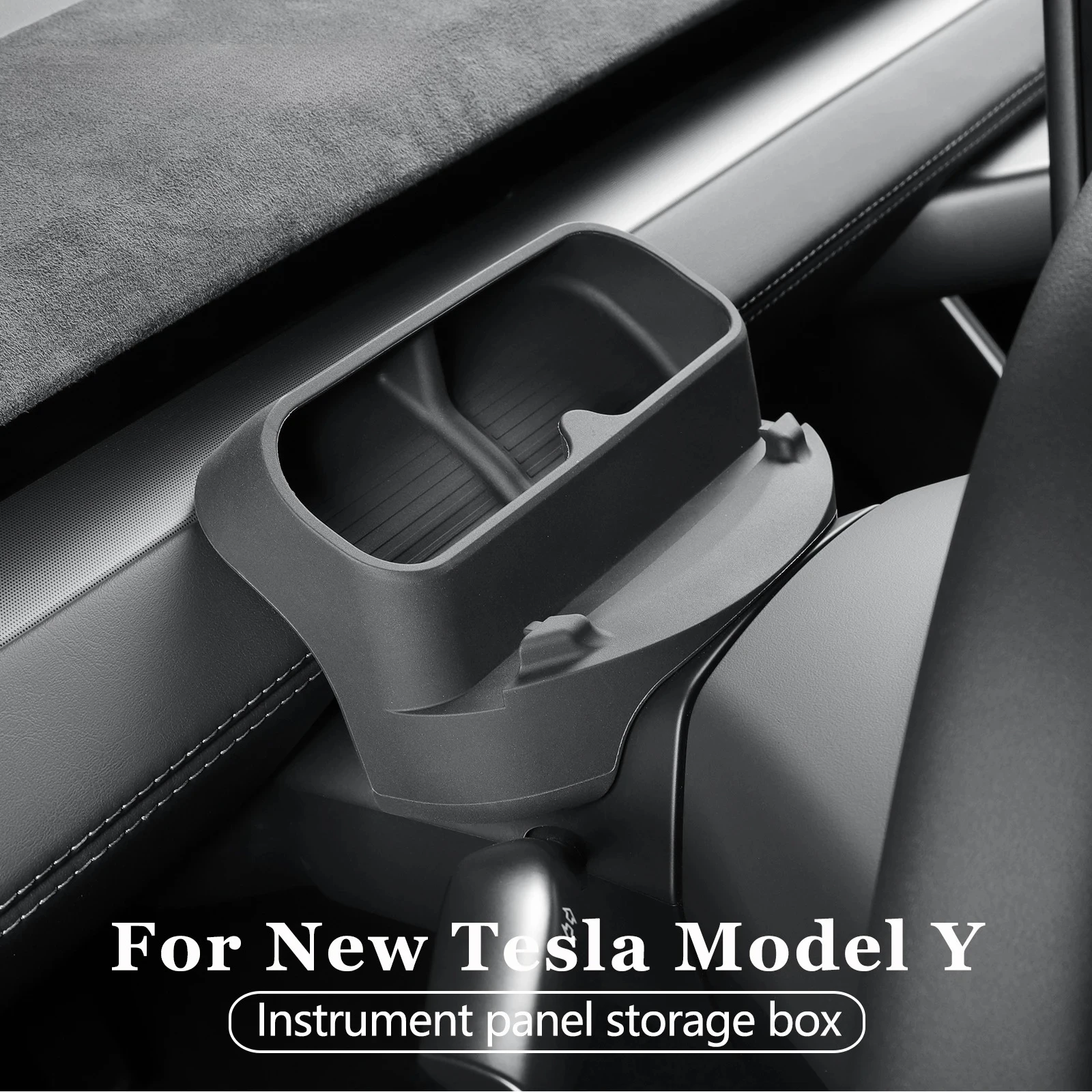 

Автомобильный ящик для хранения очков Tesla Model Y Launch 2025, автомобильный органайзер для солнцезащитных очков, лоток для хранения аксессуаров для интерьера