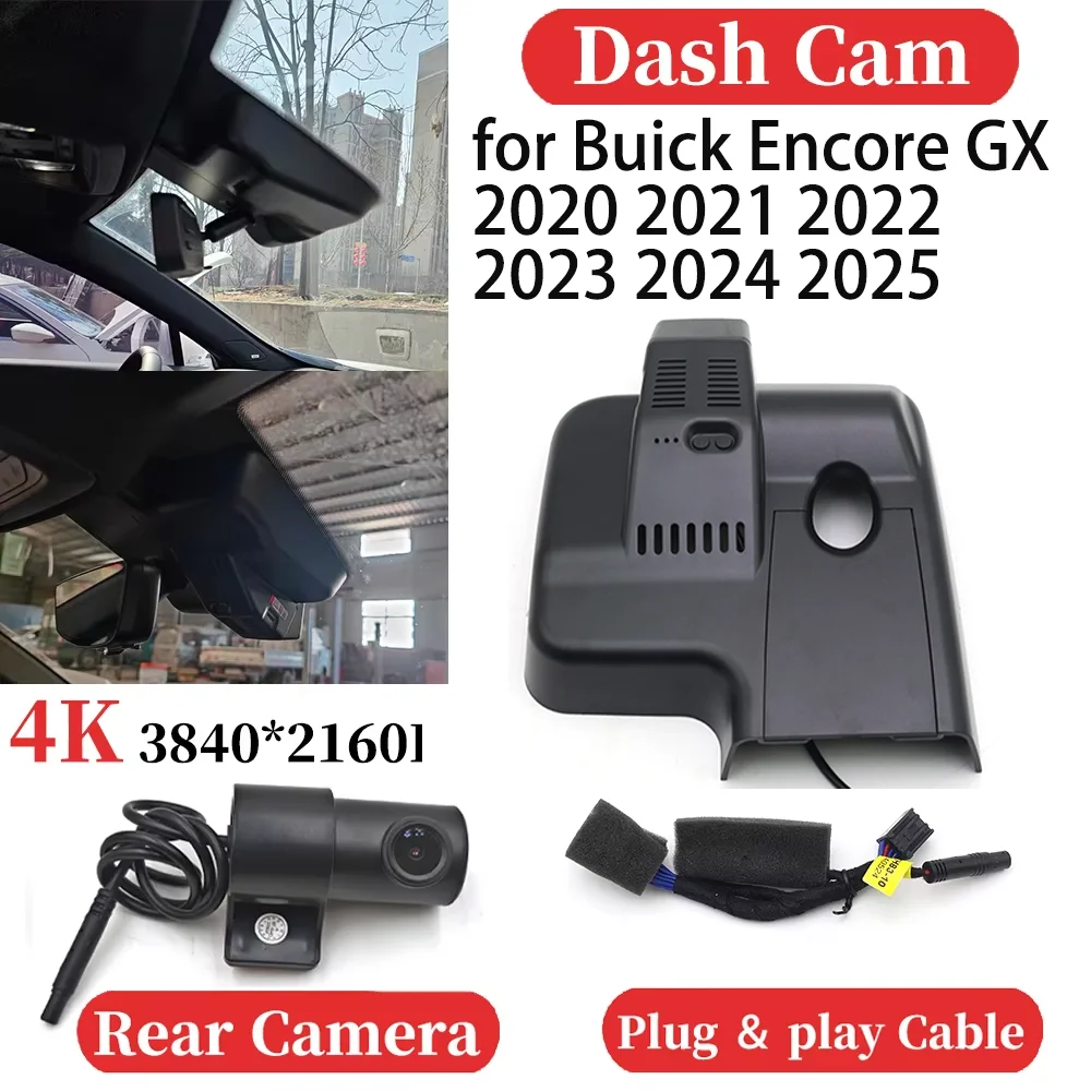 

ZJCGO UHD Car 4K Video Recorder DVR Dash Cam Dashboard Camera Plug and play for Buick Encore GX 2020 2021 2022 2023 2024 2025