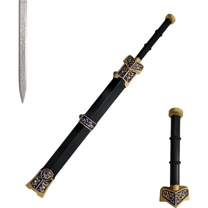 80cm/31.5in Anime Medieval Sword With Sheath PU Model Props Katanas Cosplay Outdoor Toys Collectible Party Supplies Holiday Gift