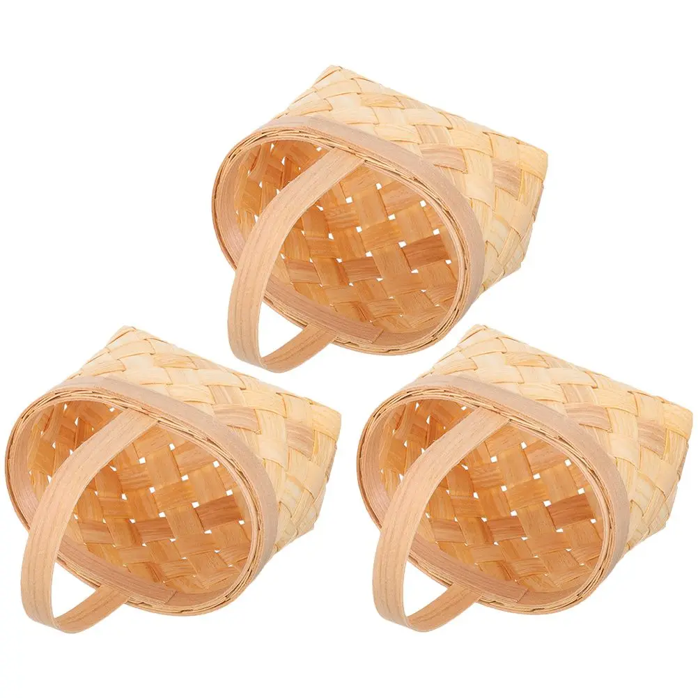 

Mini Gift 5xW7xH6 5cm Mini Woven Basket Handwoven Storage Basket Small Candy Holder Party Favors Small Candy Baskets Decor