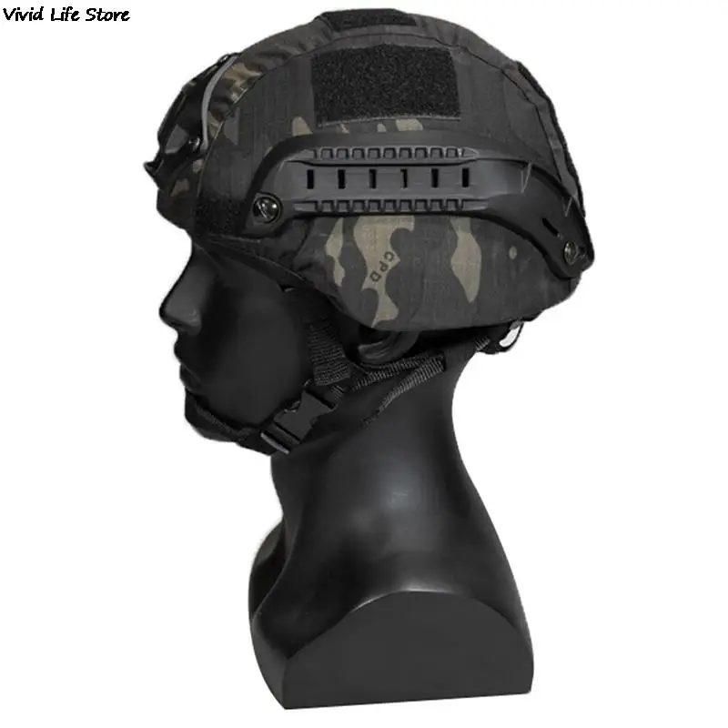 Casco de caza táctico de combate militar, cubierta de casco deportivo para casco rápido