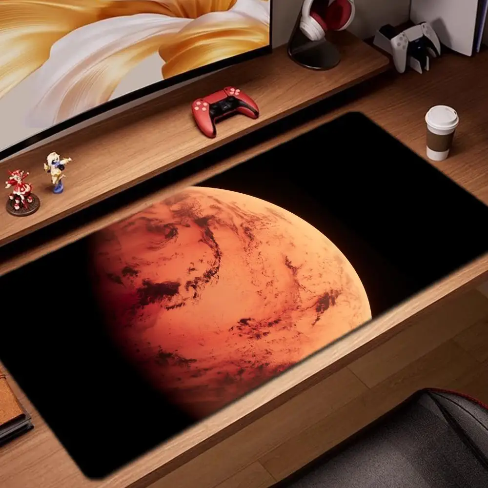 

Коврик для мыши Mars, игровые аксессуары, коврик для клавиатуры XXL, большой, с фиксирующим краем, 900x400 мм, настольный коврик, игровой коврик для мыши