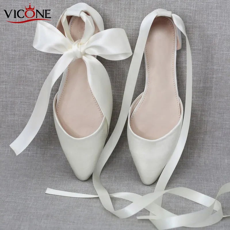 VICONE Women Summer Wedding Shoes Casual Flats Luxury Designer Shoes for Women