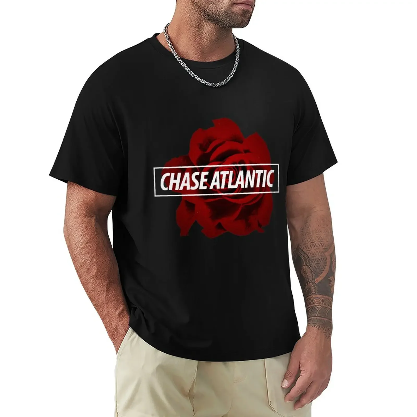 

Футболка с логотипом Chase Atlantic Rose, футболки для мальчиков, футболки для мальчика, мужские футболки Fruit of the Loom, новая модель 2025 года