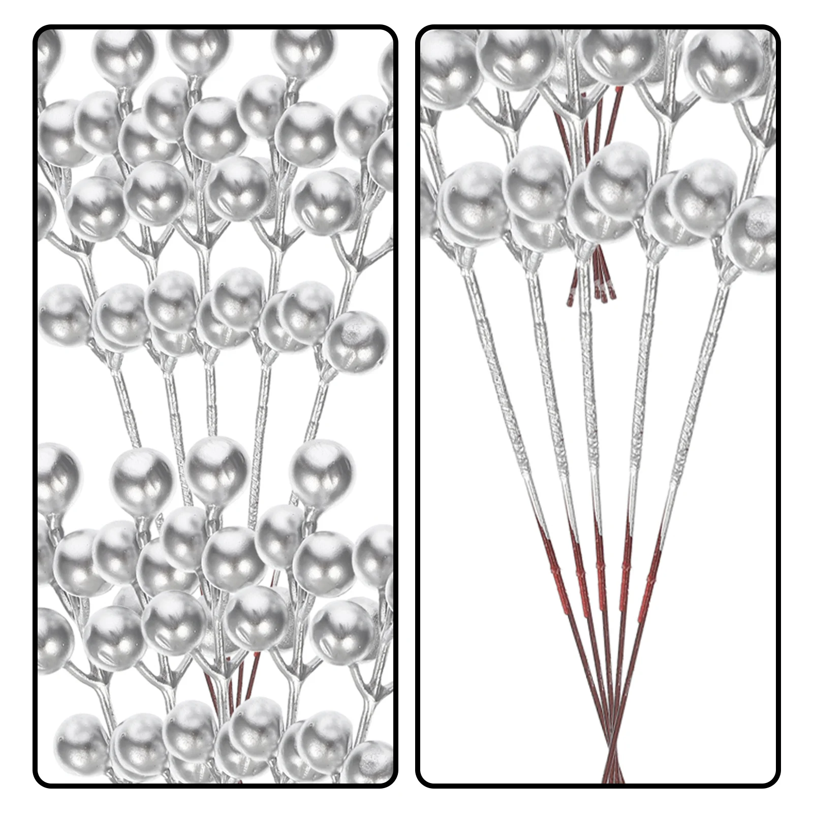 

30Pcs Fortune Fruit Decor Christmas Artificial Berry Stems Bright Colorful Picks for DIY Vase Filler Xmas Tree Decorations