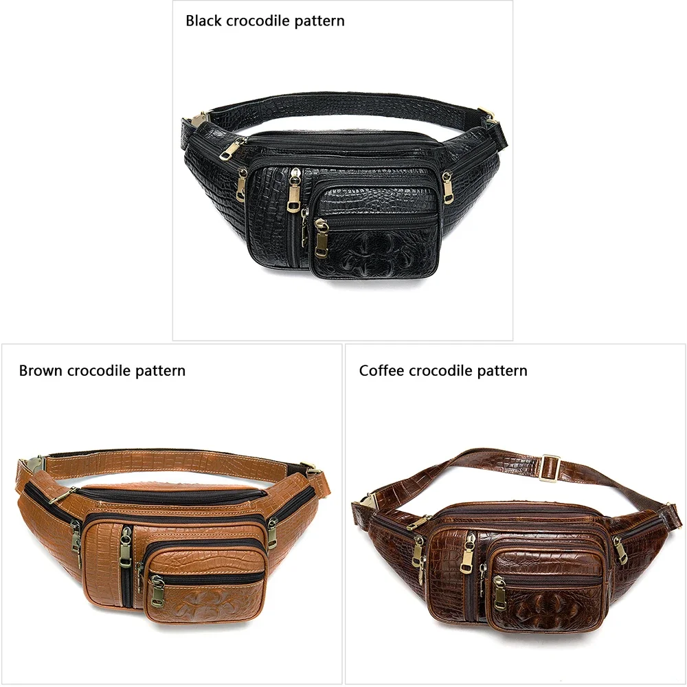 MVA Multi-Function Money Belt Bag Men\'s Waists Bags Genuine Leather Fanny Pack Phone Waist Pack/Bags Messenger Bag Men