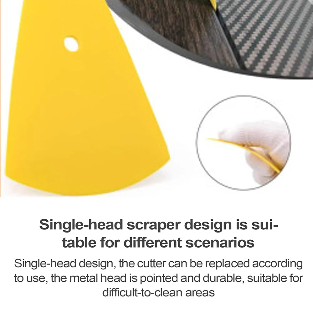 2Pcs Window Tint Squeegee Triangle Film Scraper Card Scraper Tint Tools Vinyl Wrap Triangle Corner Squeegee Film Installation
