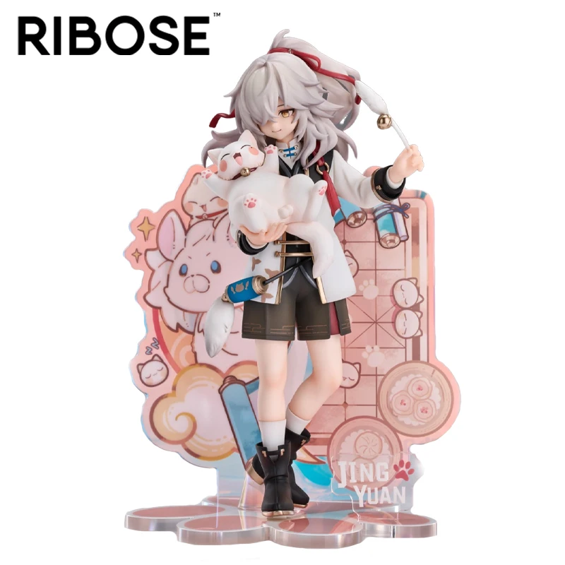 

Honkai: Star Rail Original RIBOSE RISE UP Jing Yuan Little Bit Cat Cat Series Genuine Anime Figure Collectible Model Doll Gift
