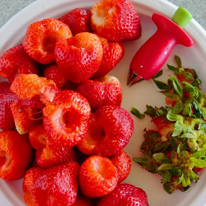 1 Pcs Strawberry Stem Remover Tomato Stem Remover Pineapple Hole Seed Remover Vegetable Cutter Kitchen Gadget 파쇄기