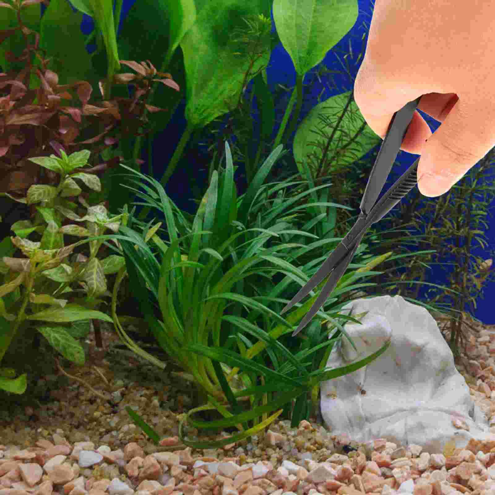 Aquatic Spring Shears Fish Tank Plant Scissor Portable Aquarium Trimmer Clipper Water Grass Trimming Tool Scissors