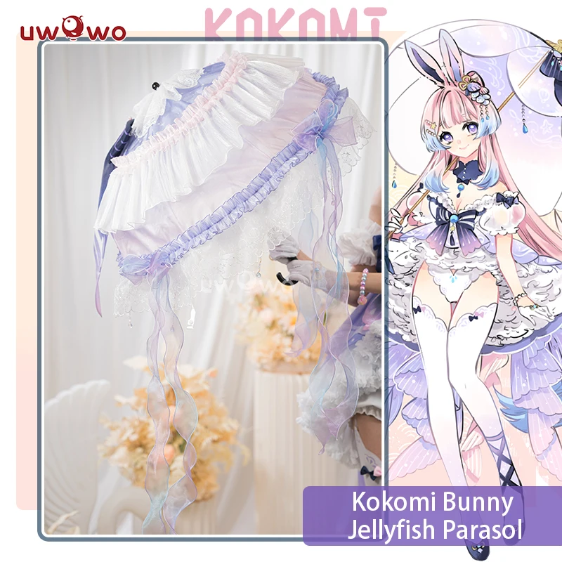 IN STOCK UWOWO Game Genshin Impact Kokomi Bunny Suit Cosplay Umbrella Cover With Accessories Props