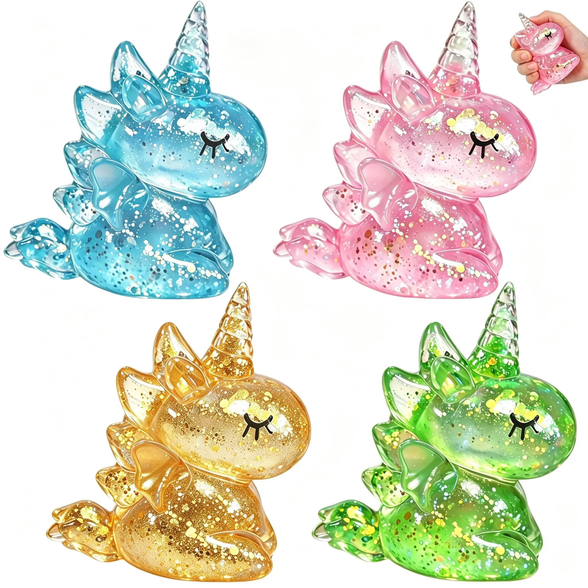 Unicorn Slow Rising Squishy Toy Soft Squeeze Stress Relief Toy Kawaii Sensory Fidget Toy for Kids Adults Gift