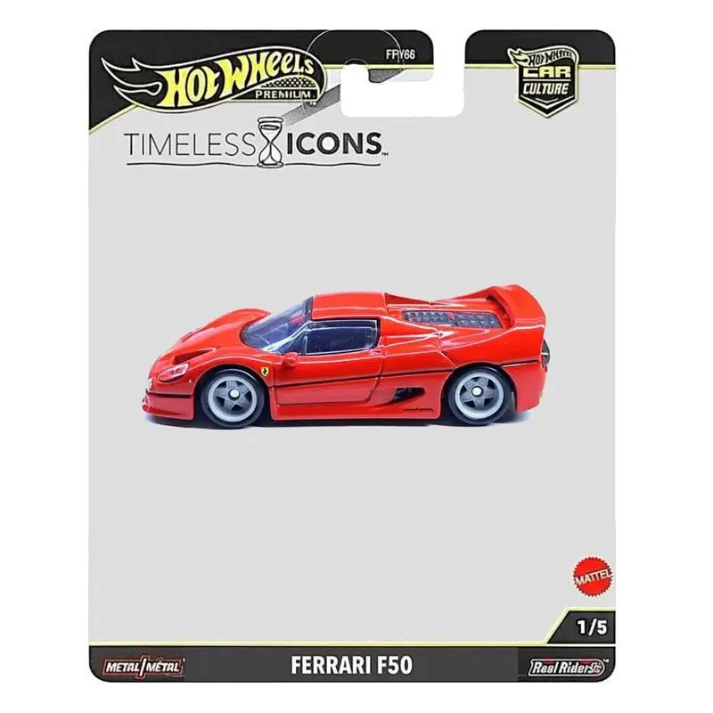 Nuovo Originale Hot Wheels 1/64 Cultura Auto Icone Timeless Ferrari F50 Porsche Carrera Gt Conversione del Telaio Auto Da Collezione Giocattoli