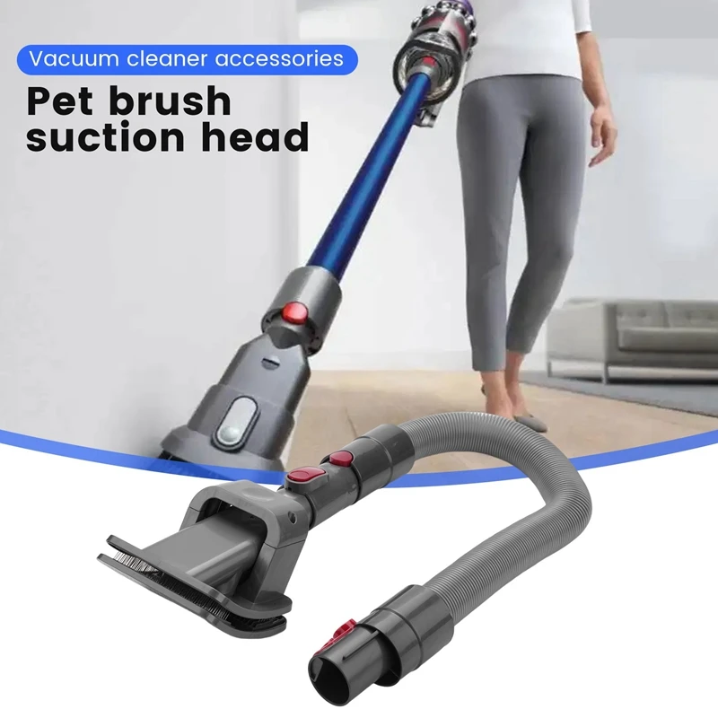 Vacuum Attachment Dog Cat Pet Bed Brush Groom Tool Compatible for Dyson V11 V10 V8 V7 Vacuum Cleaner Accessories