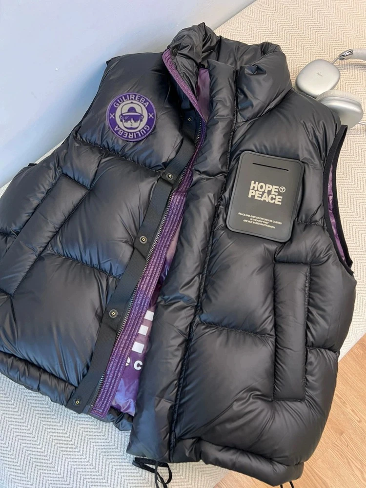 

2024 New Women's down Jaet Heavy Work White Du Feather Loose Thiened American Sle Anti-Season Couple Wear Outerwear