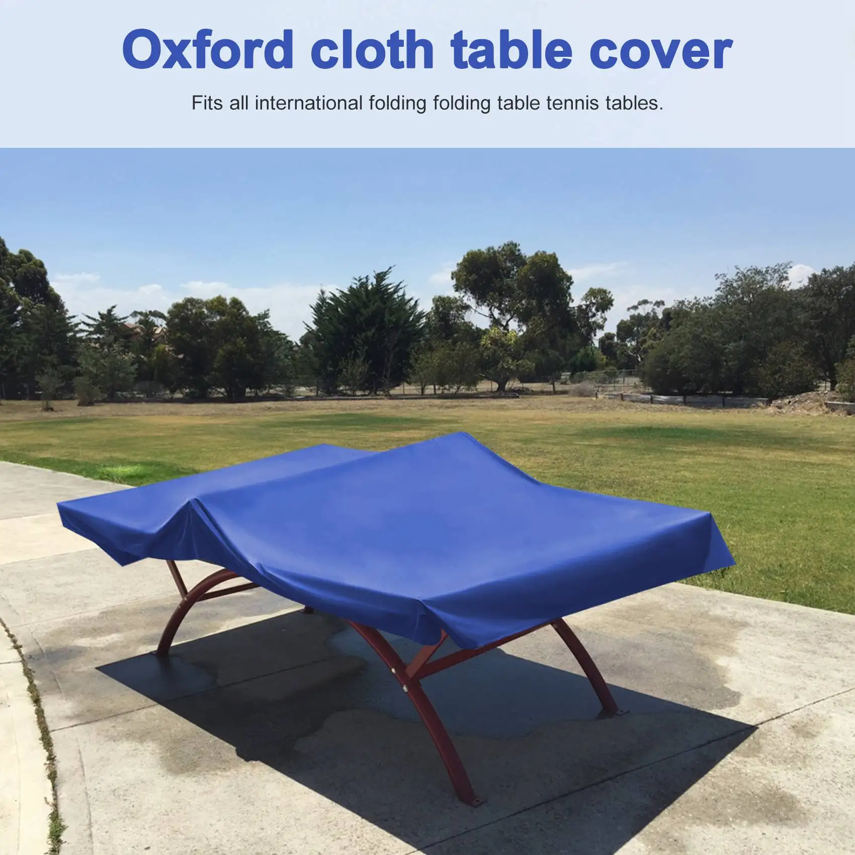 Ping Pong Table Covers Oxford Waterproof Outdoor Rain Wind Sun Dust UV Resistant Table Tennis Protective Storage Cover