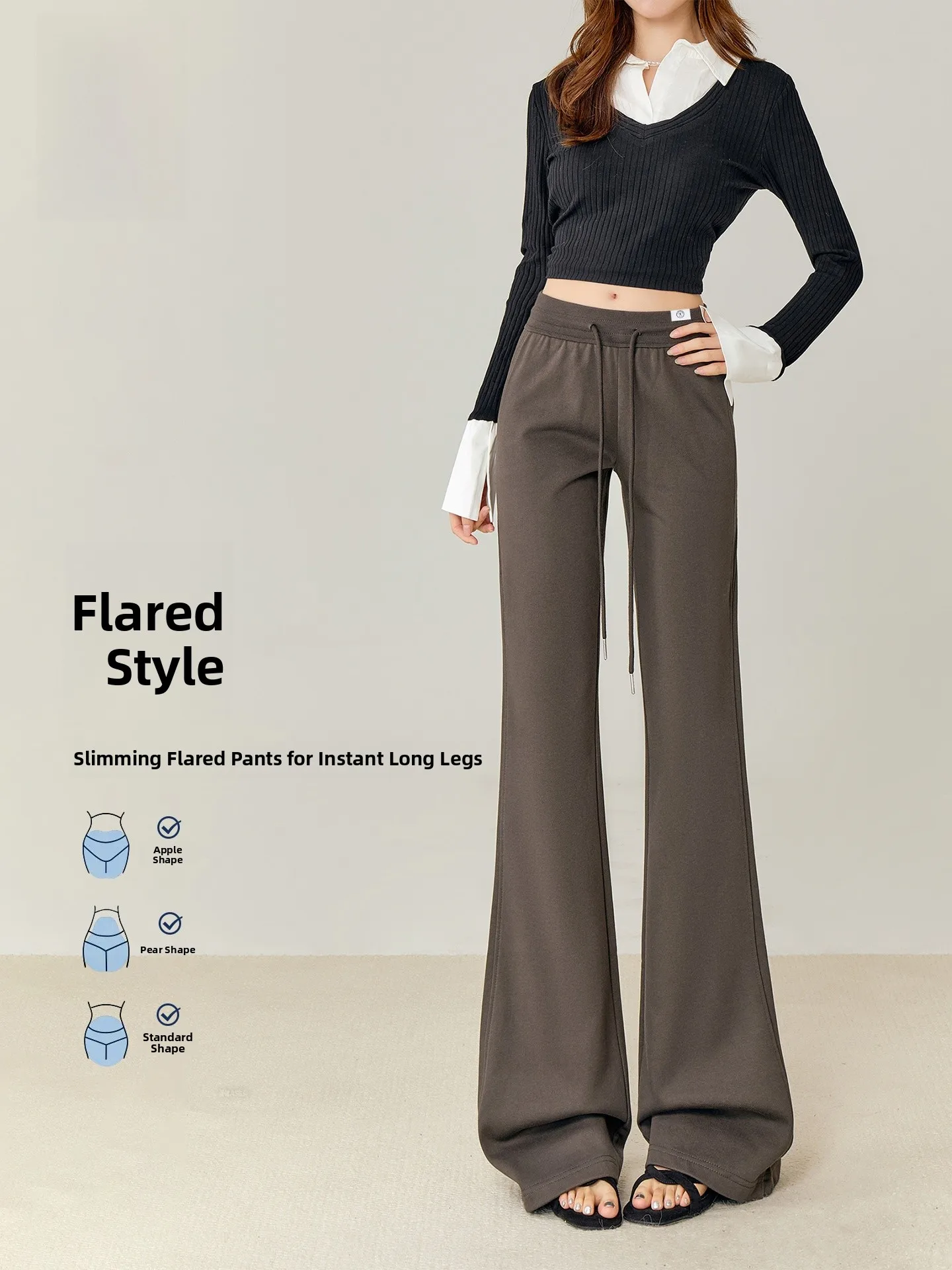 

Универсальные свободные повседневные брюки для йоги с широкими штанинами для женщин, новинка 2026 года, itCHOCOOLATE, удобные спортивные брюки из смесового хлопка