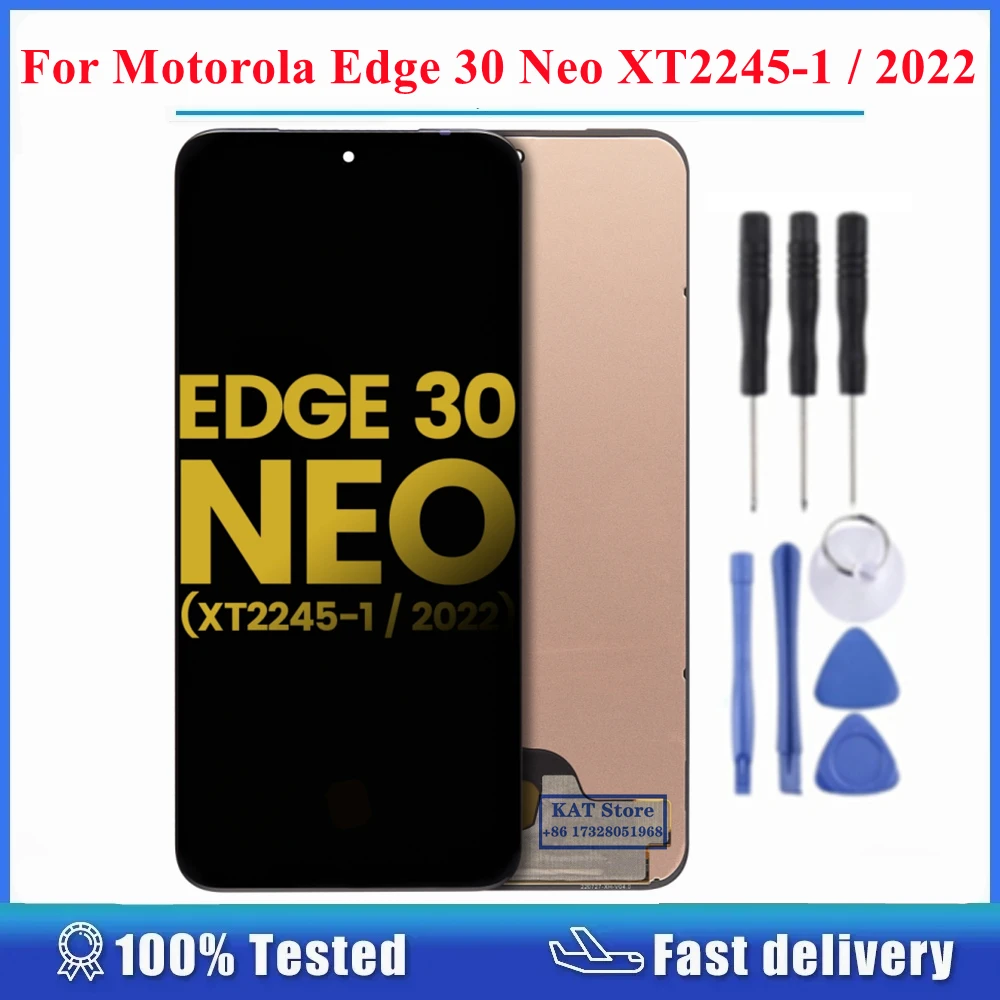 

For Motorola MOTO Edge 30 Neo XT2245-1 2022 LCD Touch Digitizer Display Screen Full Assembly Replacement