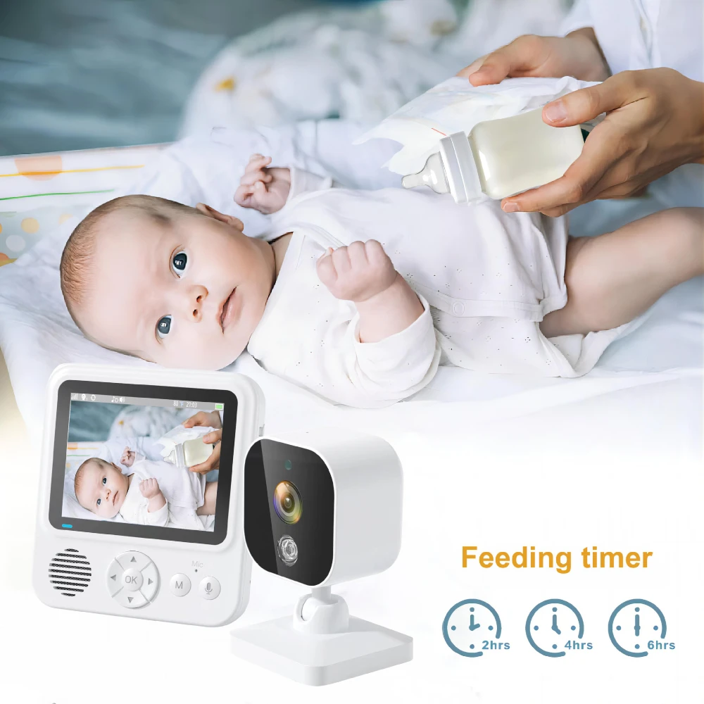 2.8inch Wireless Smart Baby Monitor with Camera 720P Surveillance Nanny Cam Security Electronic Babyphone Cry Babies Feeding